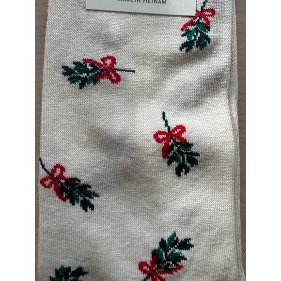 NWT J Crew Mistletoe Christmas trouser socks $20 - Picture 3 of 4